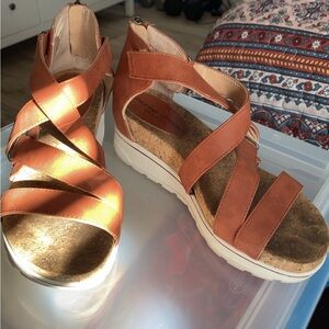 Women's Brown Platform Sandals